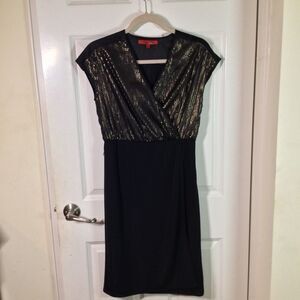 Narciso Rodriguez Gold Shimmer Dress